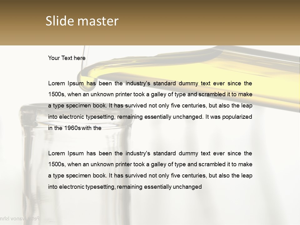 Liquid Pharmaceutical Drop PowerPoint Template