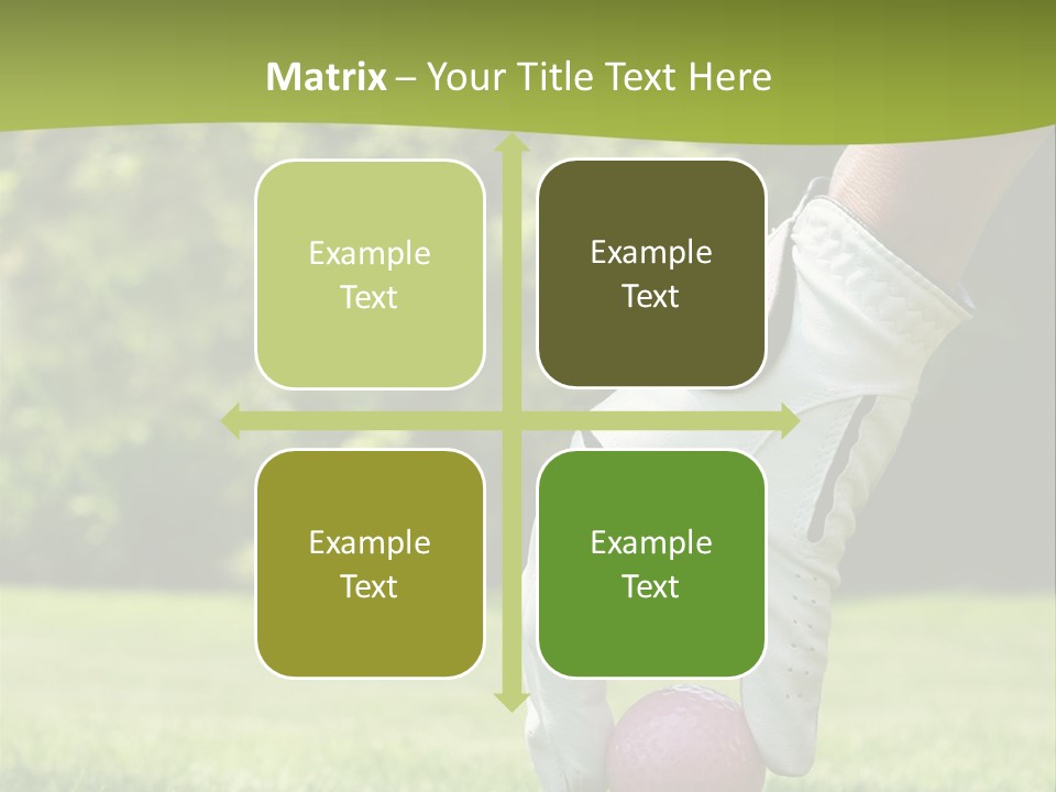 Recreation Glove Fitness PowerPoint Template