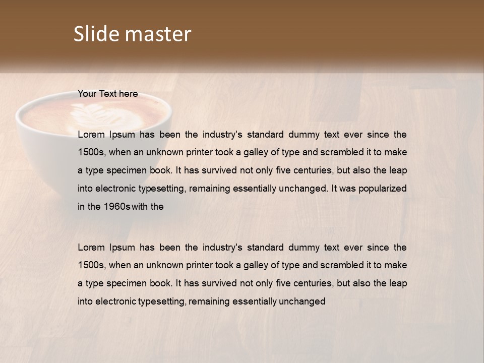 Steam Specialty Leaf PowerPoint Template