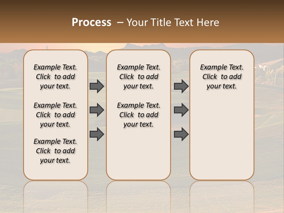 Golfing Course Cactus PowerPoint Template