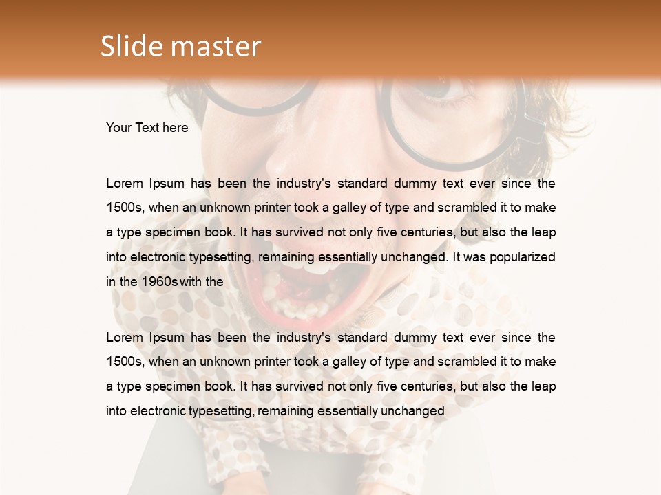 Shout Nervous Screaming PowerPoint Template