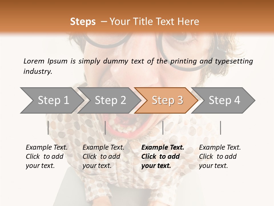 Shout Nervous Screaming PowerPoint Template