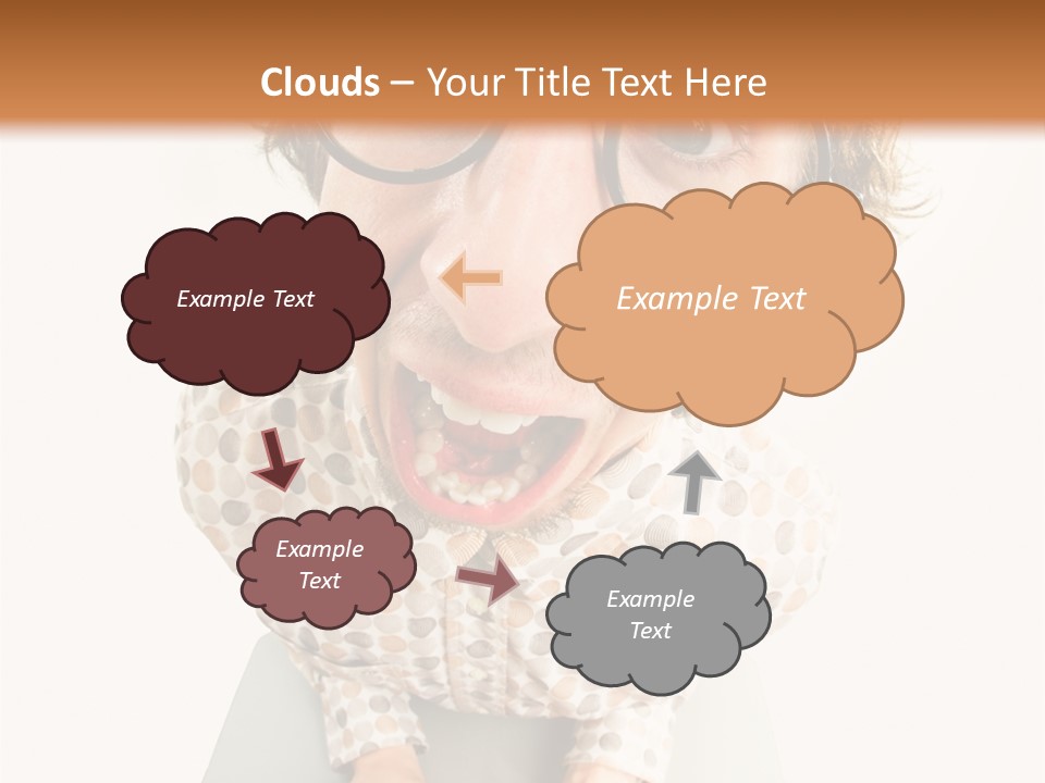 Shout Nervous Screaming PowerPoint Template