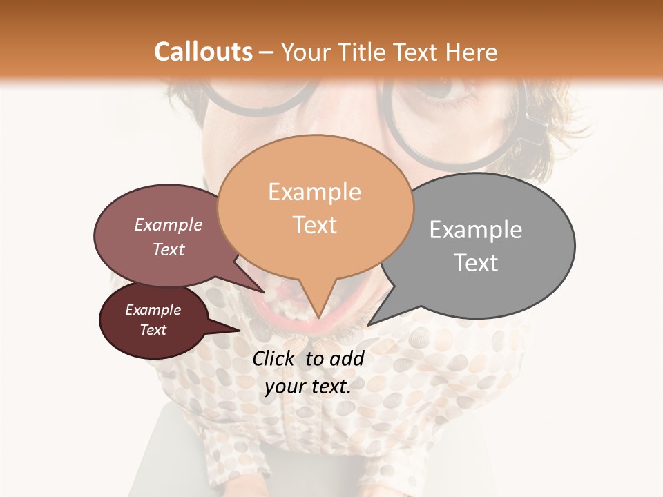 Shout Nervous Screaming PowerPoint Template