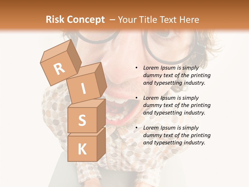 Shout Nervous Screaming PowerPoint Template