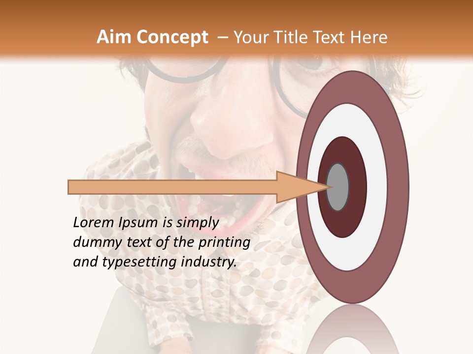 Shout Nervous Screaming PowerPoint Template