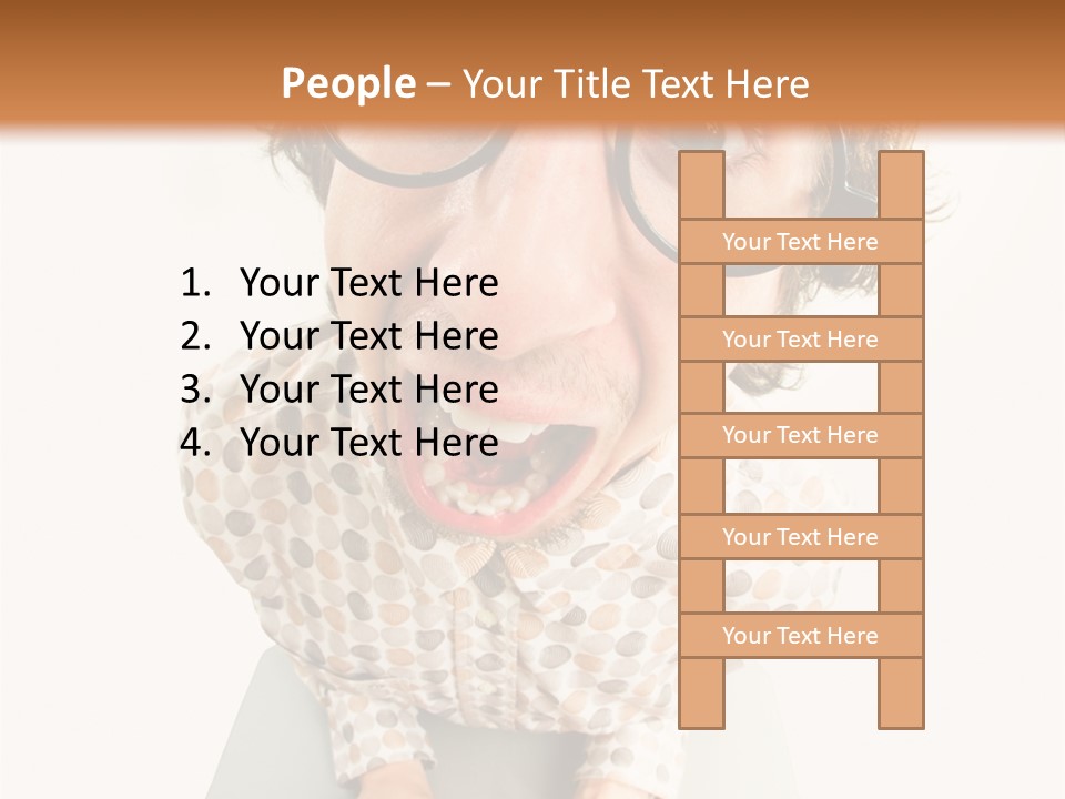 Shout Nervous Screaming PowerPoint Template