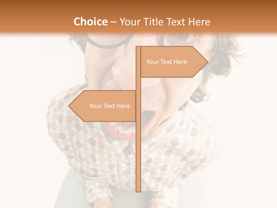 Shout Nervous Screaming PowerPoint Template