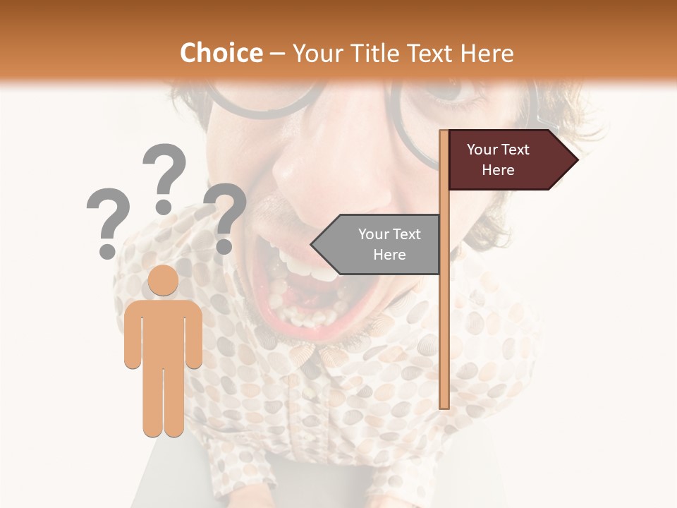 Shout Nervous Screaming PowerPoint Template