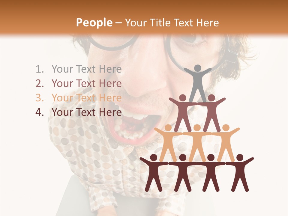 Shout Nervous Screaming PowerPoint Template