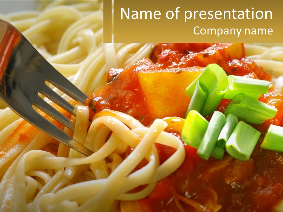 Eating Tasty Recipe PowerPoint Template