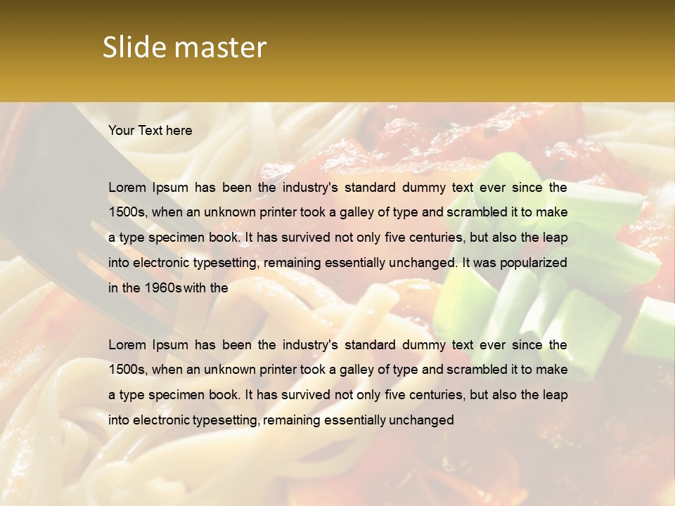 Eating Tasty Recipe PowerPoint Template