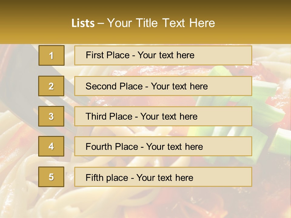 Eating Tasty Recipe PowerPoint Template