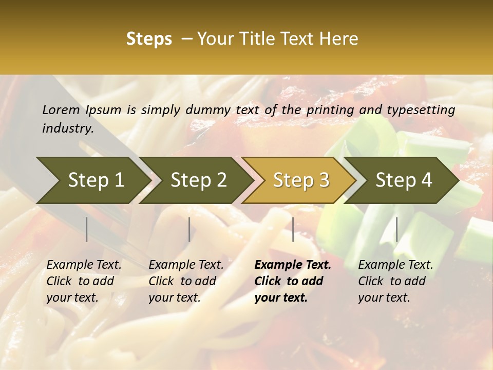 Eating Tasty Recipe PowerPoint Template