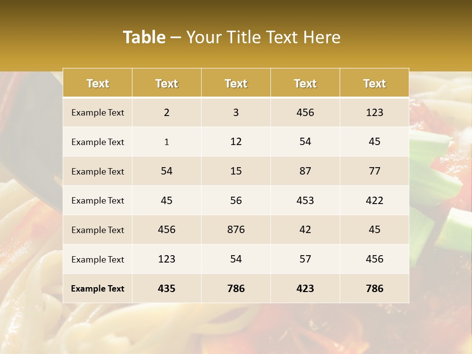Eating Tasty Recipe PowerPoint Template