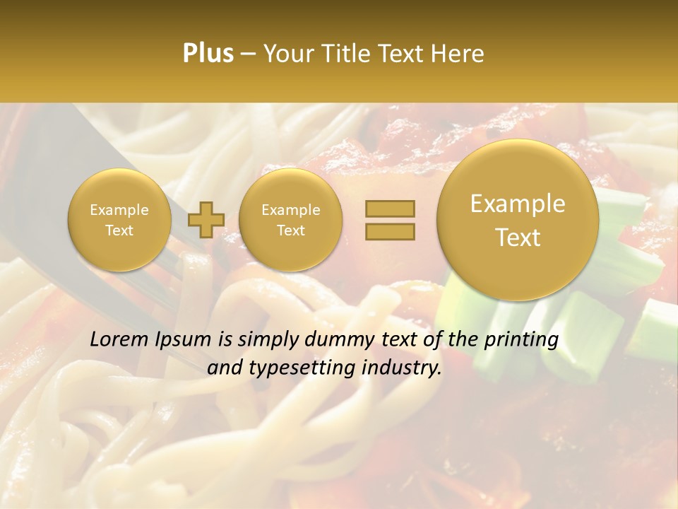 Eating Tasty Recipe PowerPoint Template