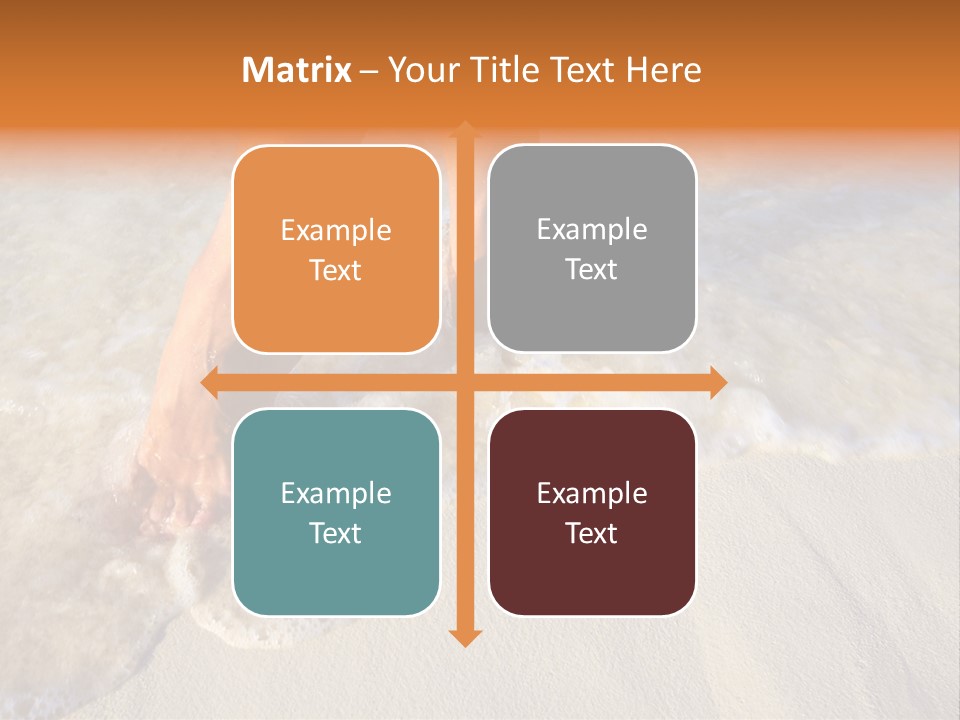 Feet Ocean Legs PowerPoint Template