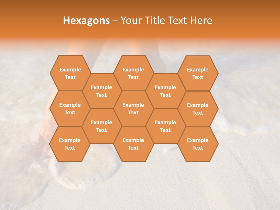 Feet Ocean Legs PowerPoint Template