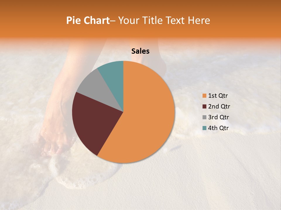 Feet Ocean Legs PowerPoint Template