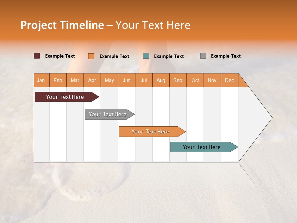 Feet Ocean Legs PowerPoint Template
