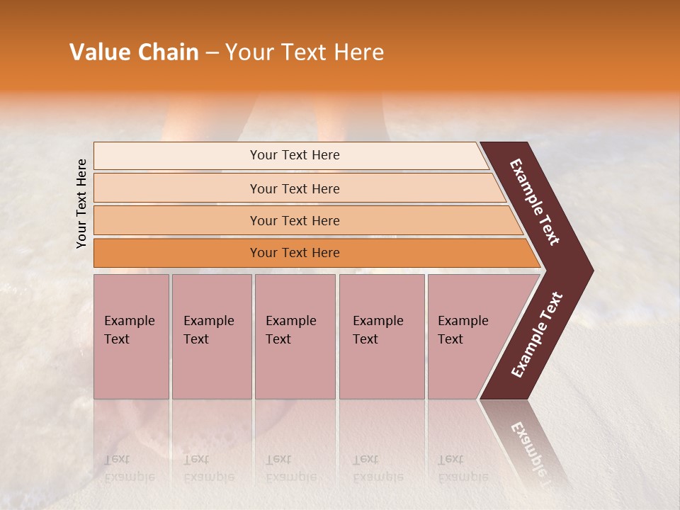Feet Ocean Legs PowerPoint Template