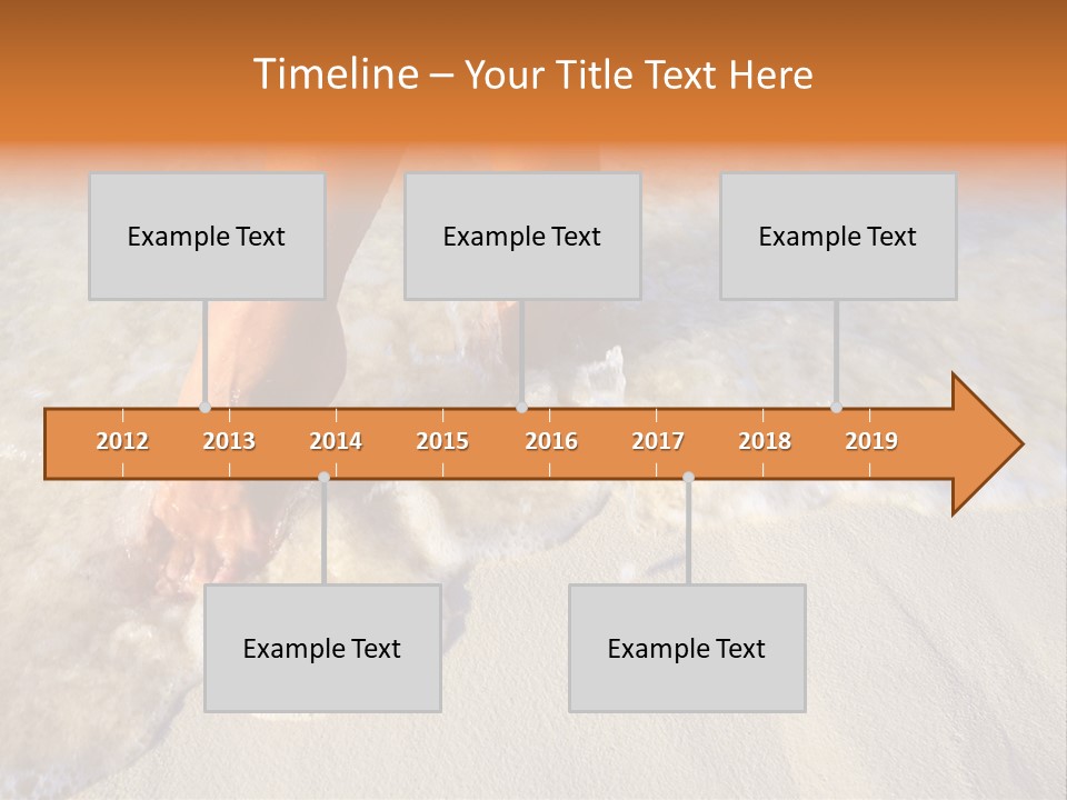 Feet Ocean Legs PowerPoint Template
