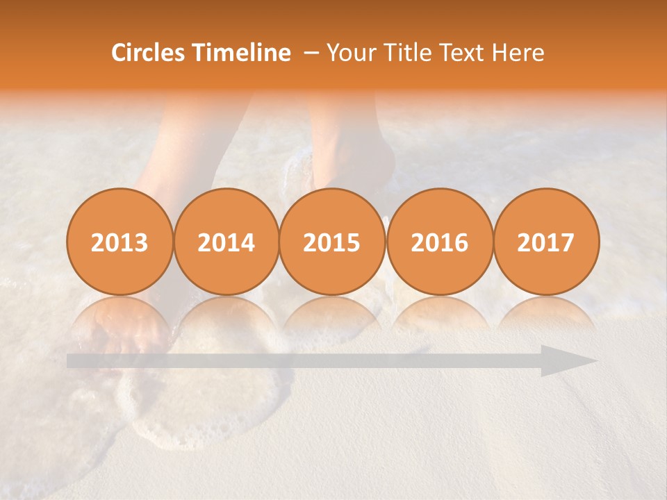 Feet Ocean Legs PowerPoint Template