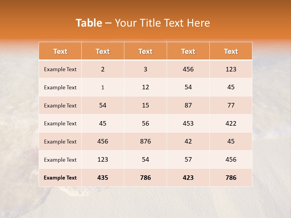 Feet Ocean Legs PowerPoint Template