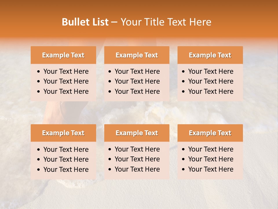 Feet Ocean Legs PowerPoint Template