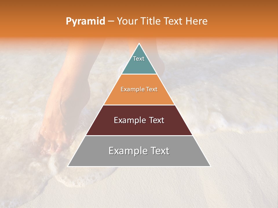 Feet Ocean Legs PowerPoint Template