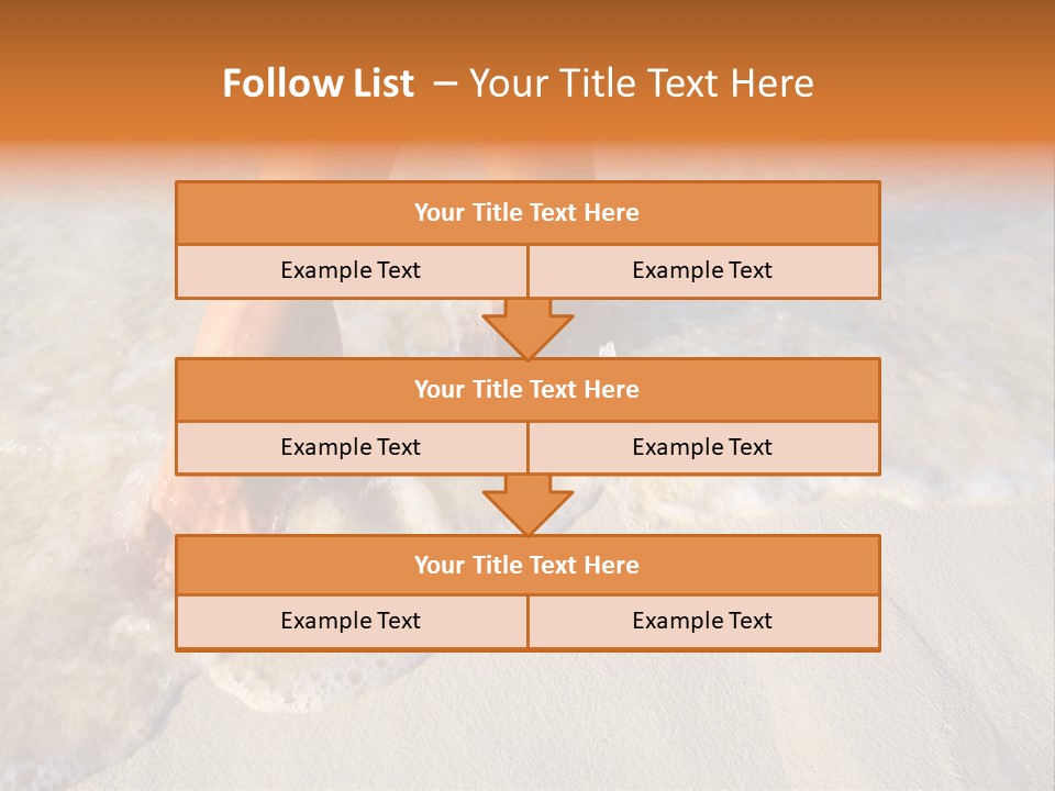 Feet Ocean Legs PowerPoint Template