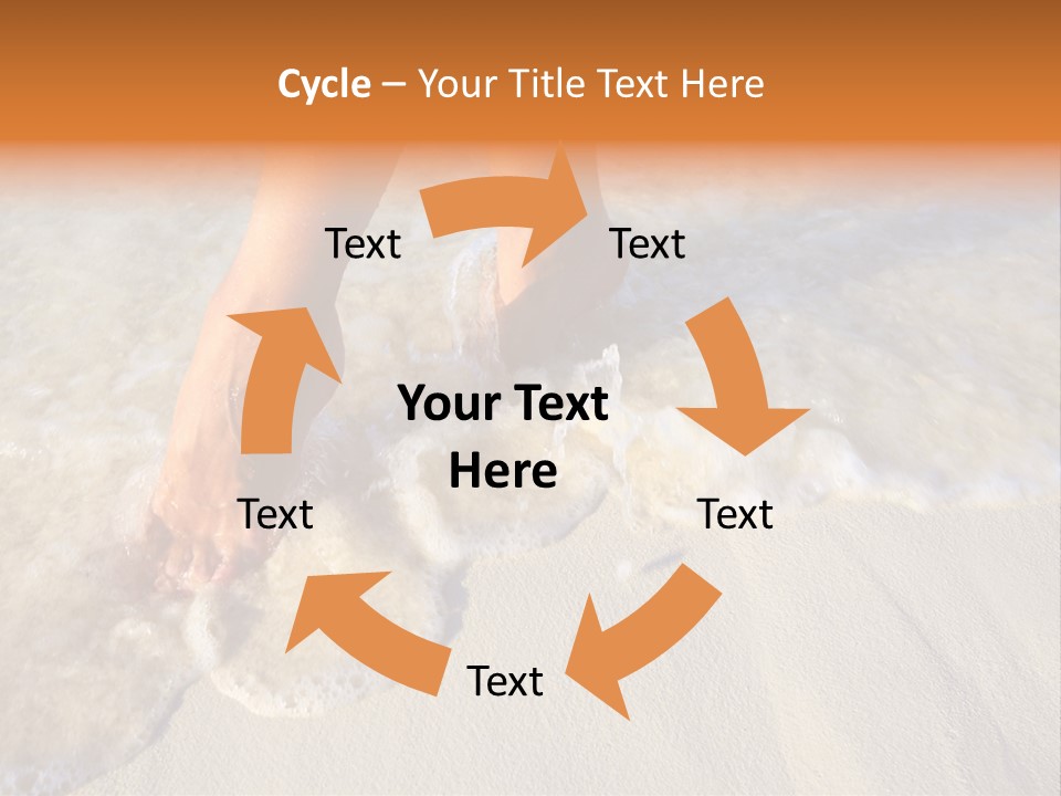 Feet Ocean Legs PowerPoint Template