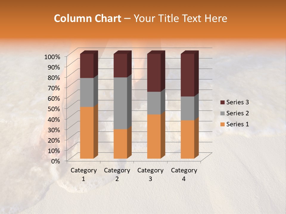 Feet Ocean Legs PowerPoint Template