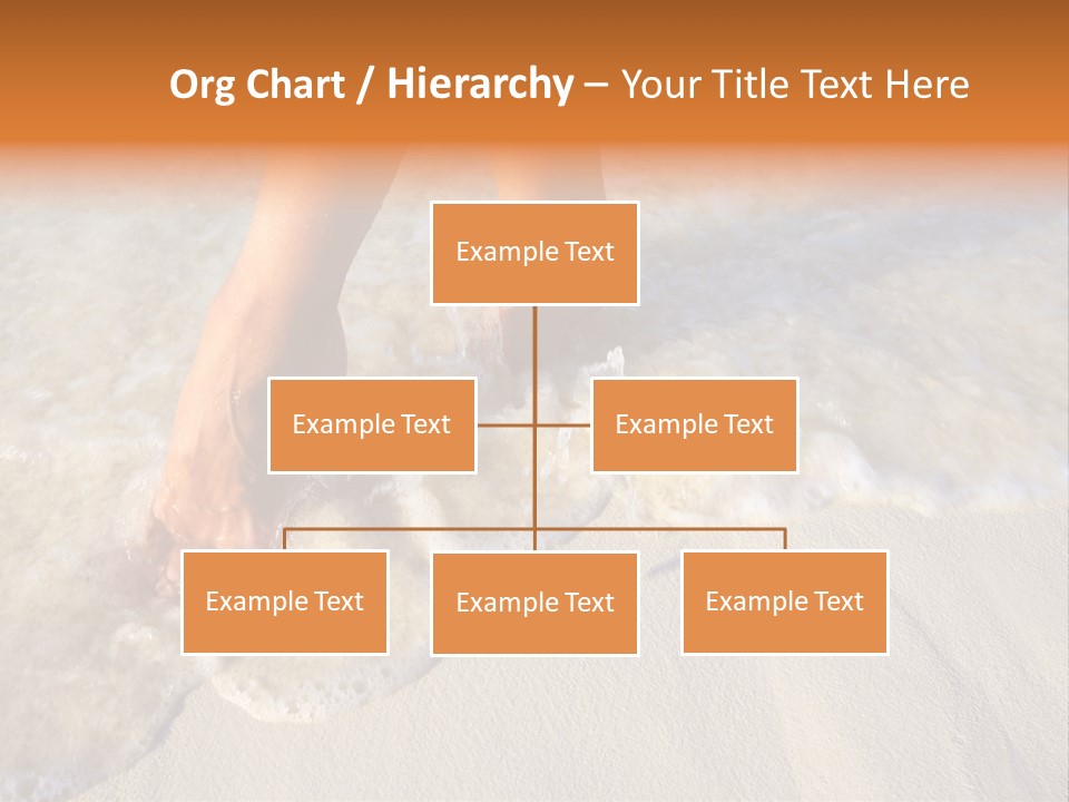 Feet Ocean Legs PowerPoint Template