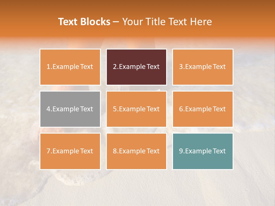 Feet Ocean Legs PowerPoint Template