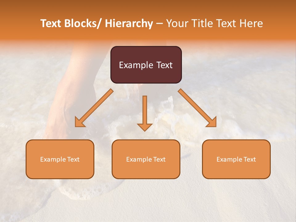 Feet Ocean Legs PowerPoint Template