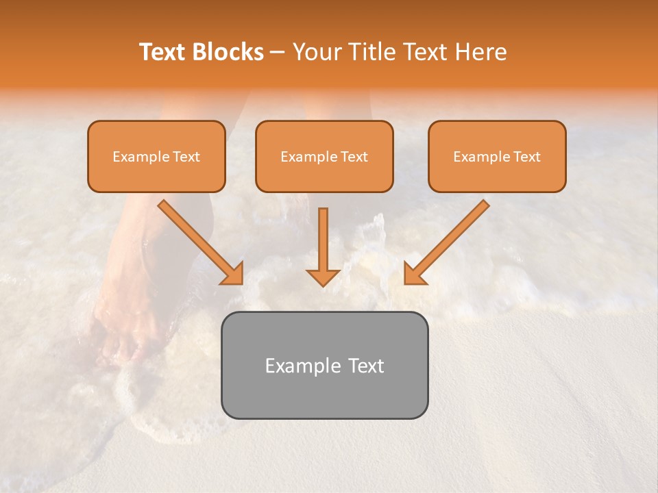 Feet Ocean Legs PowerPoint Template