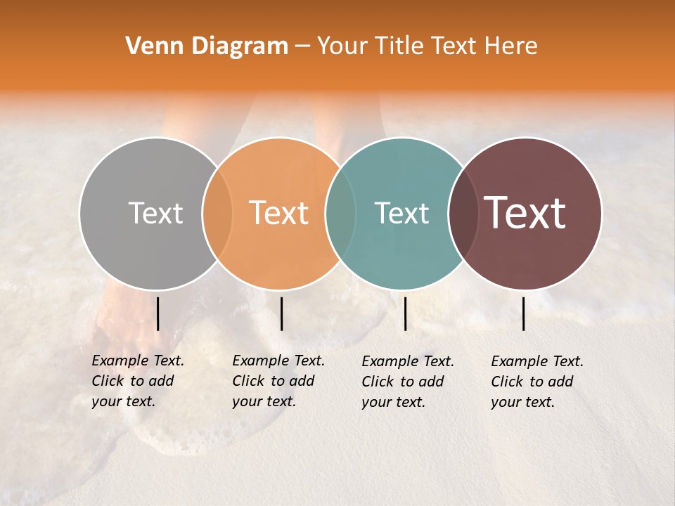 Feet Ocean Legs PowerPoint Template
