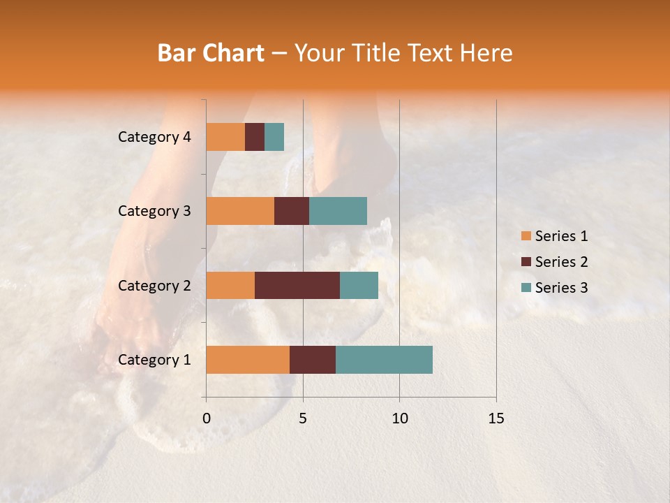 Feet Ocean Legs PowerPoint Template