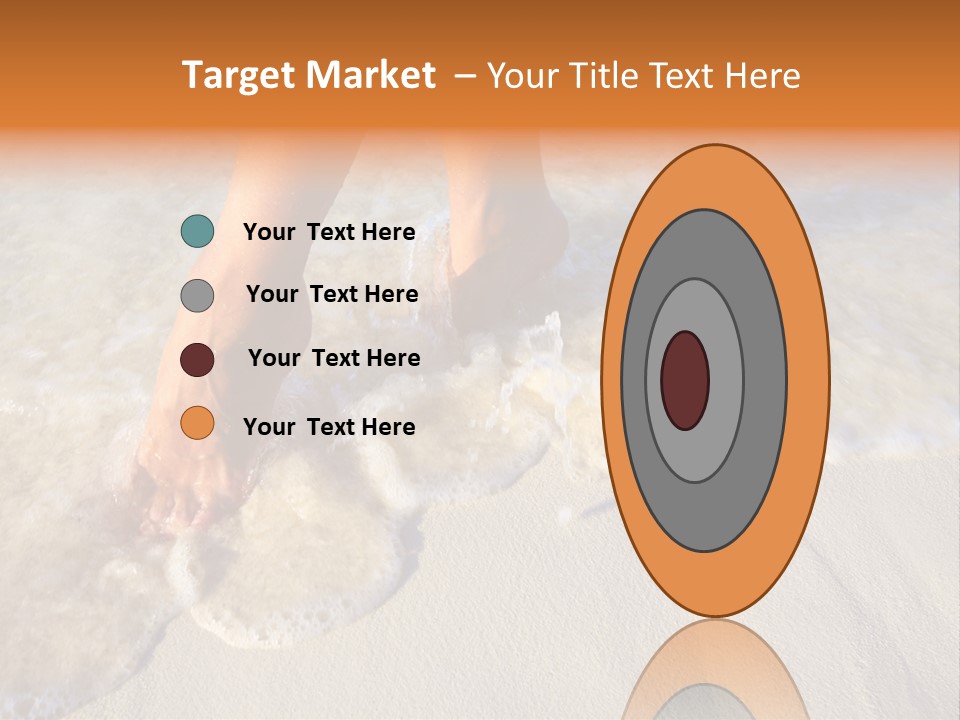 Feet Ocean Legs PowerPoint Template