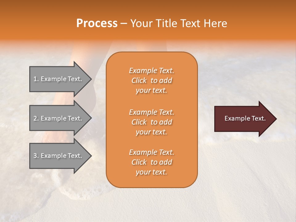 Feet Ocean Legs PowerPoint Template