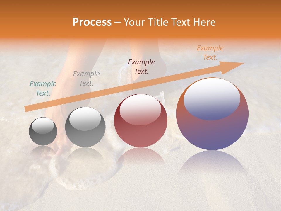 Feet Ocean Legs PowerPoint Template