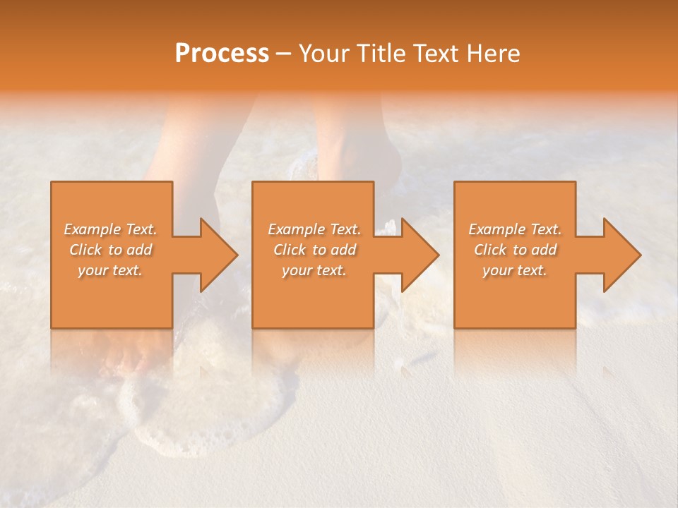 Feet Ocean Legs PowerPoint Template