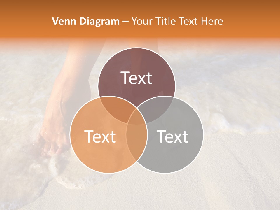 Feet Ocean Legs PowerPoint Template