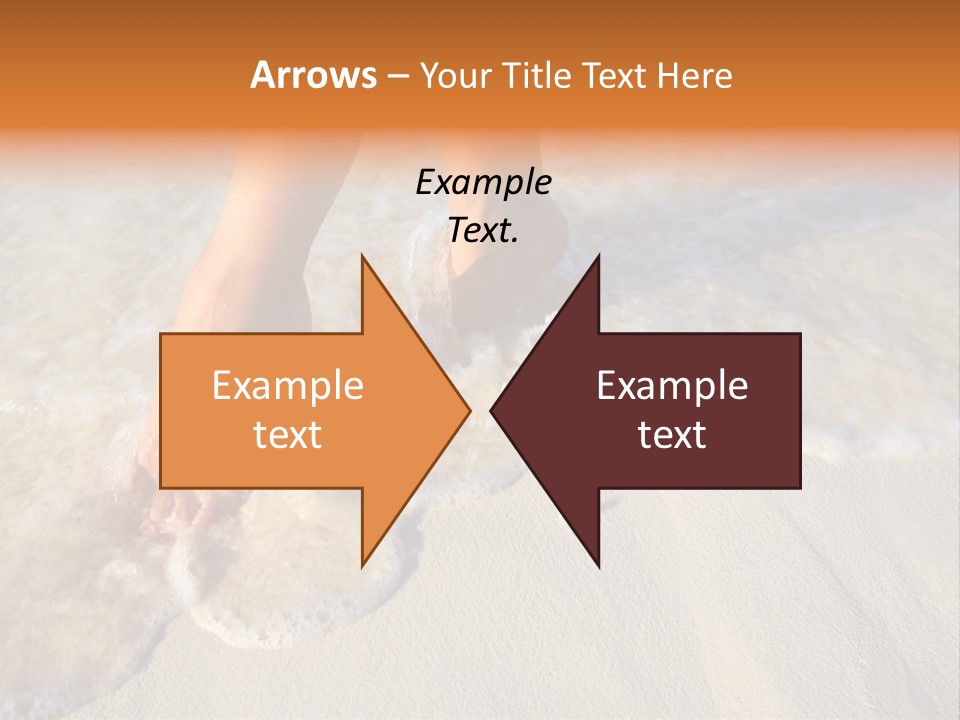 Feet Ocean Legs PowerPoint Template