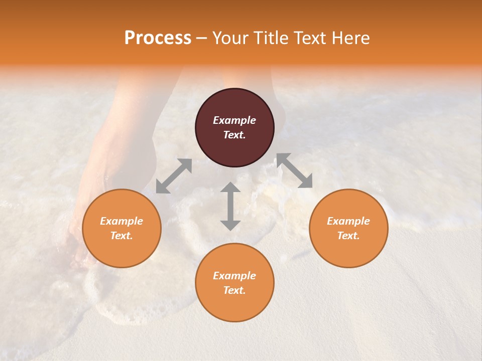 Feet Ocean Legs PowerPoint Template