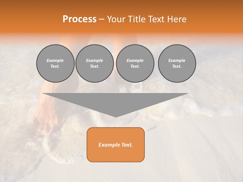 Feet Ocean Legs PowerPoint Template