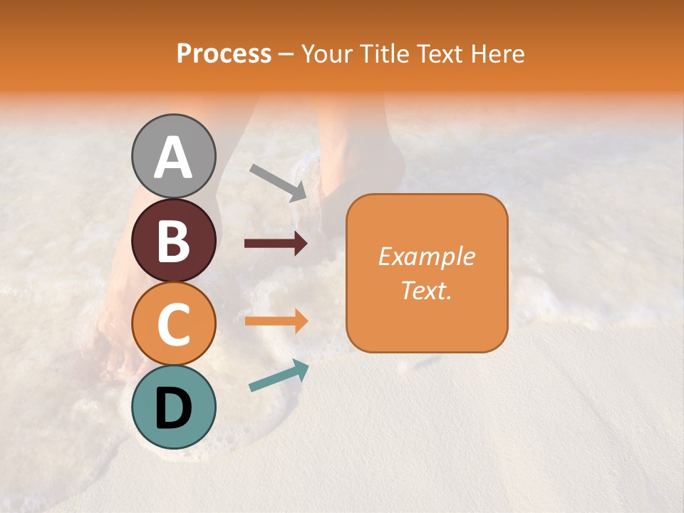 Feet Ocean Legs PowerPoint Template