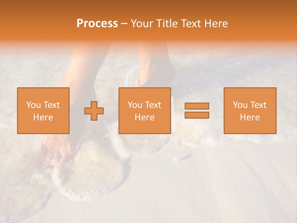 Feet Ocean Legs PowerPoint Template