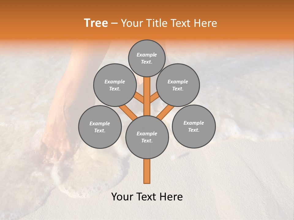 Feet Ocean Legs PowerPoint Template